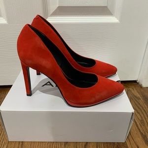 Red Aldo pumps